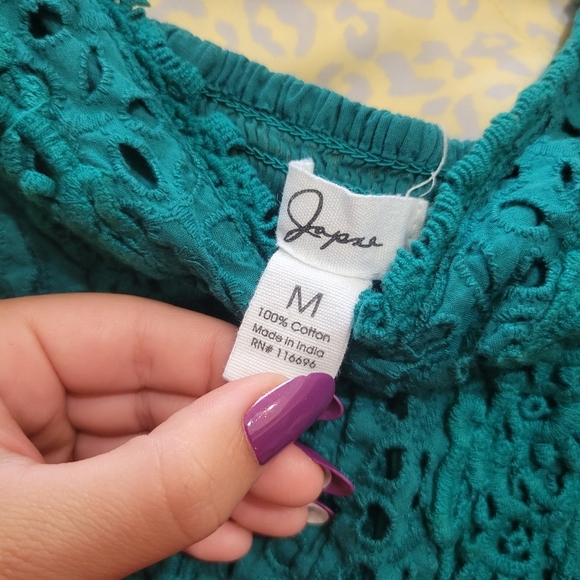 TEAL Summer Lace Women’s Top Size M - Picture 5 of 5